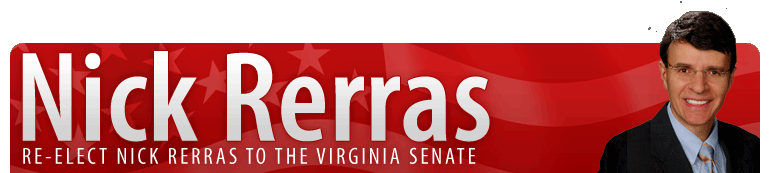 NICK RERRAS : Re-Elect Nick Rerras to the Virginia Senate